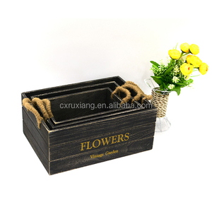 Petites caisses <span class=keywords><strong>de</strong></span> <span class=keywords><strong>pommes</strong></span> orange <span class=keywords><strong>en</strong></span> <span class=keywords><strong>bois</strong></span> personnalisées non finies avec poignées - Product Image 2