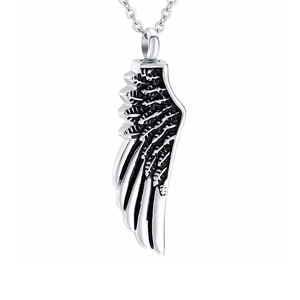 Moda kanat şekli Melek kanatları Kremasyon Kolye Cenaze Kolye Urn Kemik Kül unisex Keepsake Takı - Product Image 1
