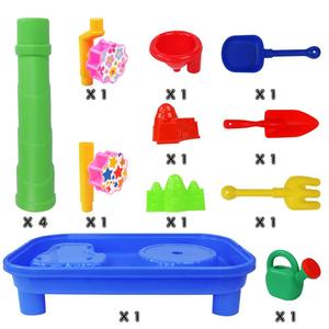 <span class=keywords><strong>Table</strong></span> de sable et d'<span class=keywords><strong>eau</strong></span> en plastique 2-en-1 avec plateau de bac à sable et moules à jouets d'<span class=keywords><strong>eau</strong></span> Pelle Râteau Arrosoir <span class=keywords><strong>Table</strong></span> d'activités pour enfants - Product Image 3