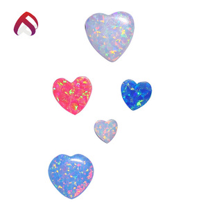Venta caliente piedras preciosas creado ópalo sintético kyocera <span class=keywords><strong>azul</strong></span> océano hamsa opal mayorista con buen <span class=keywords><strong>precio</strong></span> - Product Image 5