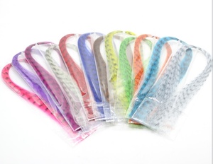 12 colori Fiber Sintetiche di Zebra Mette a Nudo Vene Pseudo Fiber Dei Capelli Nero Sbarrate Fly Tying Materiali - Product Image 1