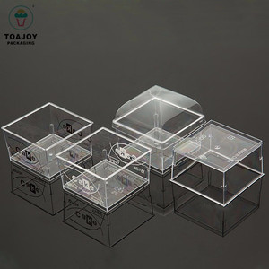 <span class=keywords><strong>De</strong></span> plástico <span class=keywords><strong>de</strong></span> calidad alimentaria pastel individuales postre Copa desechable Plaza postre tazas con tapas - Product Image 5