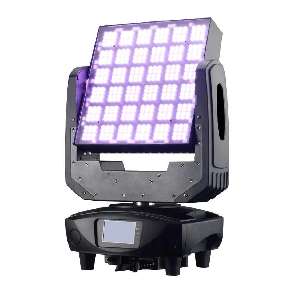 Lampu LED RGB 1.5W 6X6 Piksel, Lampu Strobo Matriks DMX, Lampu Led Strobo