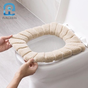 Ghế Đặt Ấm Mềm Vải Nhà Vệ Sinh Villous Nhà Vệ Sinh Nắp Bìa Có Thể Giặt <span class=keywords><strong>WC</strong></span> Bao Gồm Ghế Bìa Cho Nhà Vệ Sinh - Product Image 5