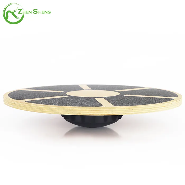Zhensheng custom exercise wood pilates wobbles smart yoga balance board