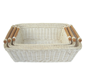 Vente en gros Vietnam Panier en rotin tissé rectangle pour la maison - Product Image 1