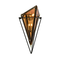 Moderne minimalistische rvs wandlamp hoge kwaliteit glas wandlamp