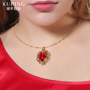 Collar con Colgante de Piedra Artificial Chapado en <span class=keywords><strong>Oro</strong></span> de 24k AN805501 <span class=keywords><strong>xuping</strong></span>, Collana <span class=keywords><strong>Oro</strong></span> - Product Image 3
