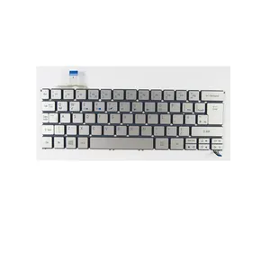 HK-HHT vente en gros nouveau clavier pour Acer S7 (S7-391) argent Ultrabook ordinateur portable rétro-éclairé clavier britannique