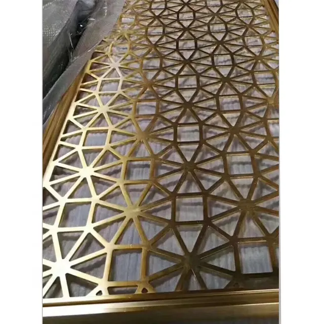 Laser Cut Panel Dekoratif untuk Dekorasi Stainless Steel Dinding Dinding