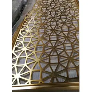 Декоративные панели лазерной резки для украшения металлических стен из нержавеющей стали