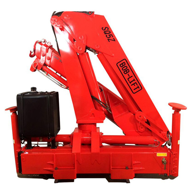 Bob-lift Small Hydraulic Mounted Crane  Knuckle Boom Mini 5 Tons Truck Crane Manufacturer
