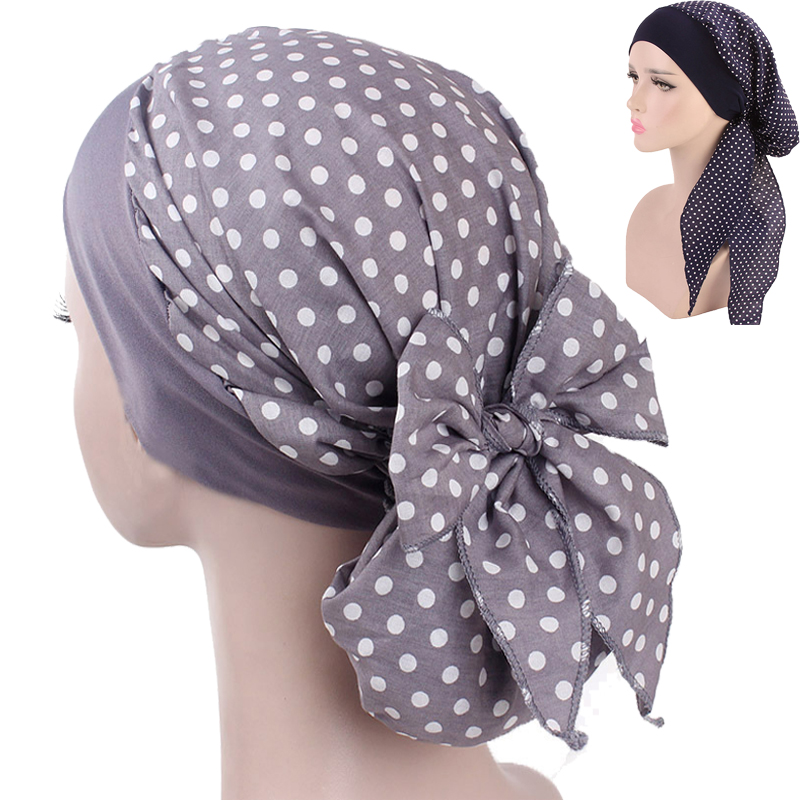 Хлопковые эластичные Топы для женщин с широким диапазоном с галстуком-бабочкой; Тюрбан ночного сна шляпа химио в винтажном стиле; В африканском стиле; Головные уборы MTJM-329