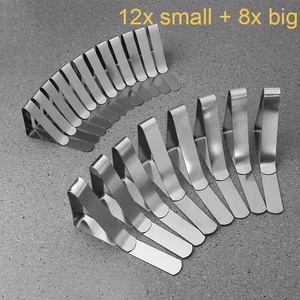 Pinces crochet pour couverture de Table, pratique et transparent, en plastique, 8 pièces - Product Image 4