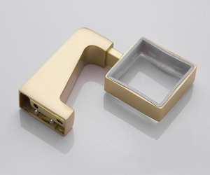 Muro del bagno Montato Spazzolato Oro Lavabo Toilet Brush Holder - Product Image 3