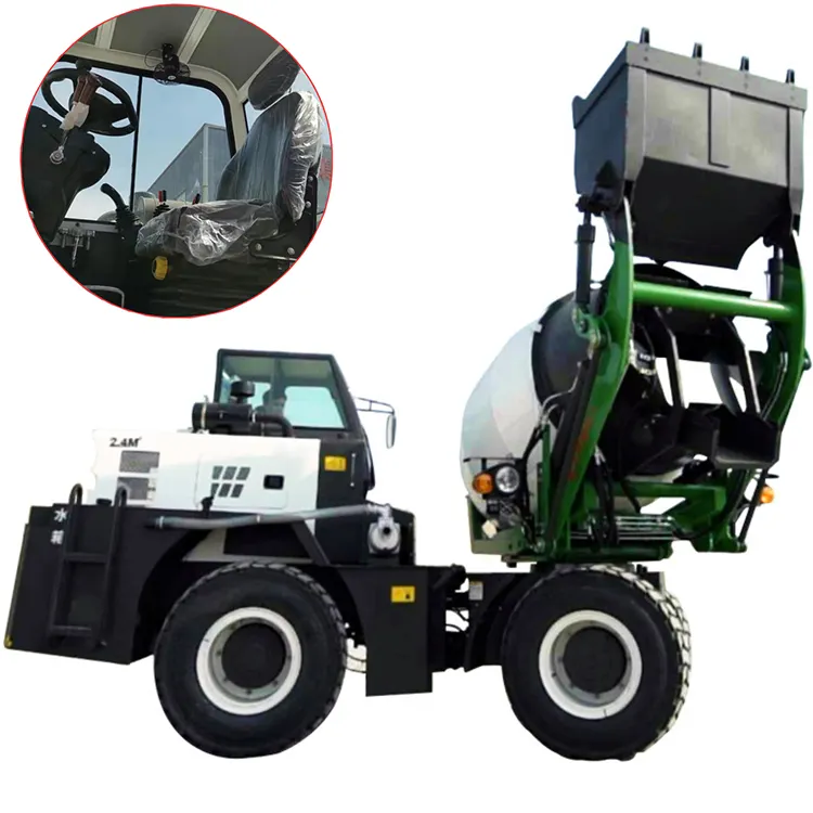 1.2m3 small scale mobile concrete mixer truck for sale