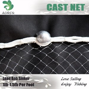Mejor venta 12ft estilo americano elenco neto <span class=keywords><strong>3</strong></span>/8 "1.4lb por ft plomo Bob cordón red de pesca - Product Image 6