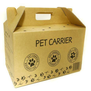 Consegna veloce su misura disegno ondulato pieghevole personalizzato <span class=keywords><strong>cartone</strong></span> pet carrier - Product Image 4
