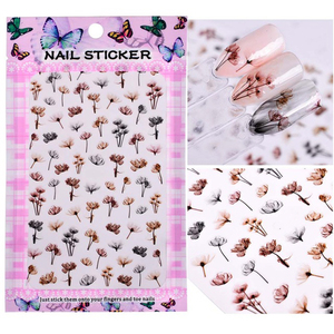 2019 nuevo popular arte <span class=keywords><strong>de</strong></span> <span class=keywords><strong>uñas</strong></span> en relieve adhesivo decorativo flor 3d etiqueta engomada del clavo para niña - Product Image 6