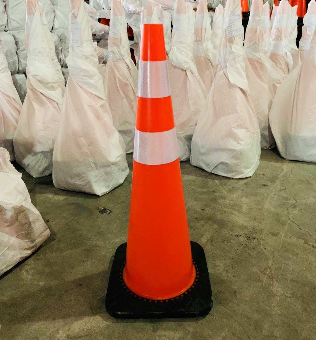 90 centimetri PVC traffico strada cono di sicurezza, 36 pollici Arancione coni di traffico