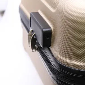 Gadget innovant téléphone intelligent app contrôle en plastique à fermeture à glissière valise sac bagages bluetooth anti vol