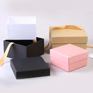 공장 직접 사각형 뚜껑과 기본 상자 두 조각 종이 선물 상자 하이 엔드 지갑 사각형 엄밀한 상자