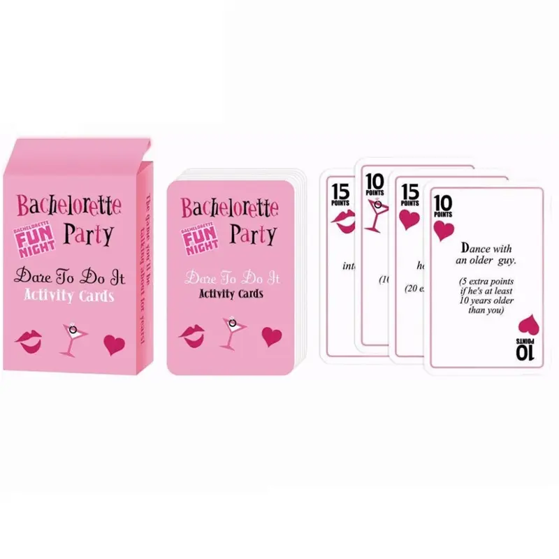 Bachelorette Game Adult Party Game Card Bridal Shower Favors Hen Party Supplies Ladies Night Out Dare To Do It Cards