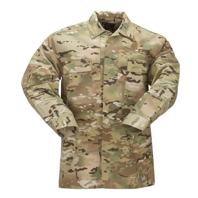 50%Cotton 50% Polyester Ribstop Multicam Camouflage combat uniform