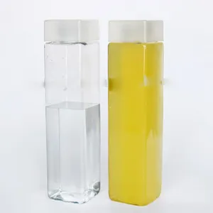 Empty 750ml Square Plastic PET Voss Water Bottles with Square caps / Voss Juice Bottles