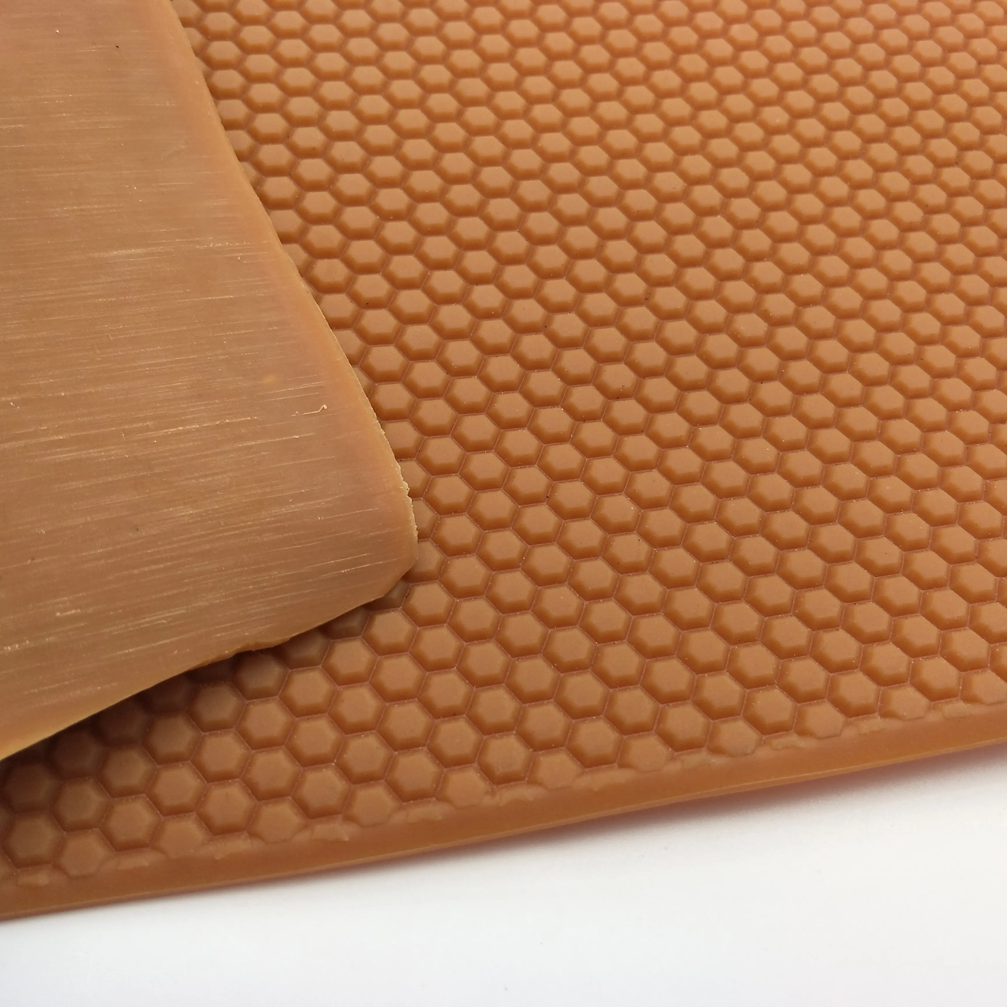 Durable Natural Crepe Boot Sole / Shoe Sole Rubber Sheet Reed Mat Pattern