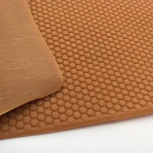 Durable Natural Crepe Boot Sole / Shoe Sole Rubber Sheet Reed Mat Pattern