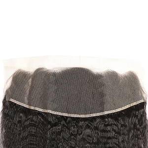 Personalizado 13*4 13*6 eurasiático cabello humano Kinky Straight Lace Frontal pieza 150 180 densidad - Product Image 4