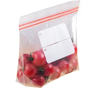 Food grade PE plastic zipper bag for food Sandwich Storage ziplock bag With Bottom Gusset