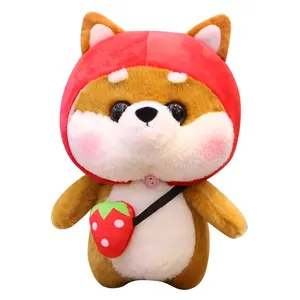 Peluche de perro de Shiba inu, muñeco de felpa estilo Kawaii, japonés, regalo de cumpleaños para niños, 2019