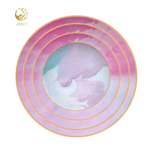 Poisson Animal Décoration De Mariage En Porcelaine Opale Vaisselle Chargeur Plaque