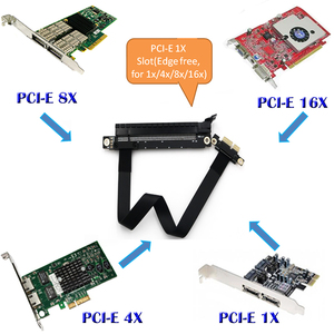 BQZYX Câble morsure PCIe 16x à 1x PCI Express <span class=keywords><strong>Riser</strong></span> Minière Extension de <span class=keywords><strong>Carte</strong></span> <span class=keywords><strong>Graphique</strong></span> Câble 25 cm avec Puissance Ligne gadget - Product Image 5