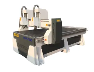 product Cheap Multi Head 1325 CNC Router for Wood Carving double heads cut engrave kitchen furniture