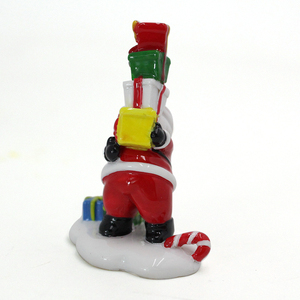 Père Noël tenant une statue en résine cadeau pour la décoration de Noël - Product Image 2