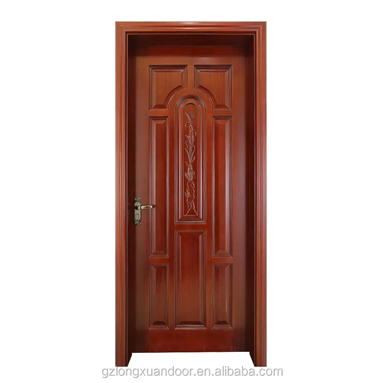 Customize solid wood colors oak veneer wood interior doors suppliers photo in bangkok