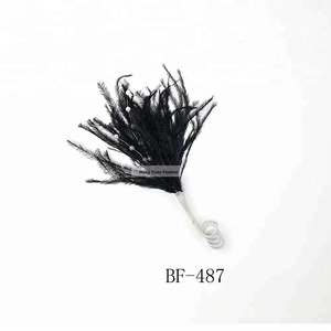Mariée <span class=keywords><strong>boutonnière</strong></span> Corsage broche en plumes pour les costumes pour hommes robe tempérament corsage accessoires d'ornement - Product Image 3