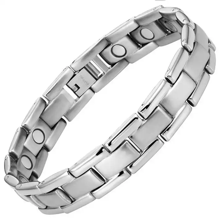 Men's Stainless Steel Magnetic Bracelet Chain Therapy Elements Healthy Golf  Link | eBay