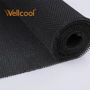 Tuyền Châu Vải Lưới Làm Bánh Sandwich Đệm Khí 3d Polyester Có Đệm Rộng 80.7 "Màu Đen Thoáng Khí Tùy Chỉnh 6Mm Cho Thiết Bị Chiến Thuật