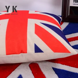 Ulusal bayrak tasarım bebek yastık özel jakarlı yüceltilmiş arka yastık