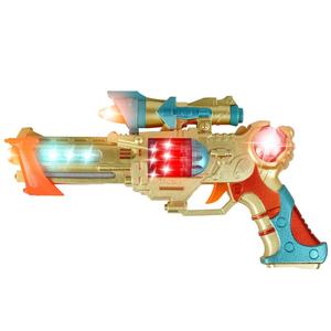 Pistol polisi anak-anak dengan lampu aksi dan suara-<span class=keywords><strong>Blaster</strong></span> berwarna cerah untuk bermain peran, Ideal untuk anak laki-laki dan perempuan