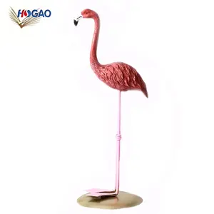 Criativo resina artesanato casa menina quarto sala de estar china importar itens deco flamingo rosa home decor para home office
