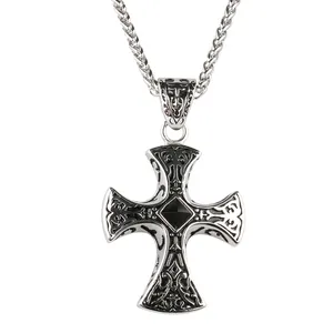 P084 турмалиновый Ионный Баланс Здоровье сила крест кулон мужские ювелирные изделия титановое германиевое ожерелье