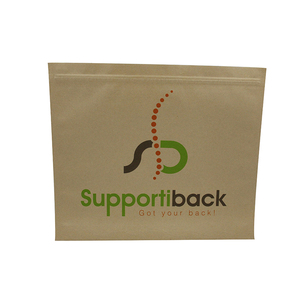Chine Usine Petit Mini Trois Côté Joint Organique Kraft Papier Bébé Vêtements Emballage Pochettes avec Fermeture Zip - Product Image 1