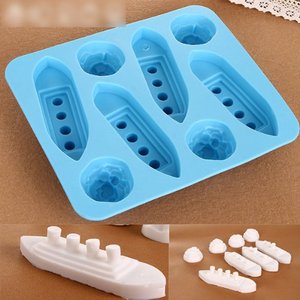 <span class=keywords><strong>Titanic</strong></span> Ijsberg Vormige Silicone Chocolade Snoep Maken Mold Lade En Ijsblokjedienbladen