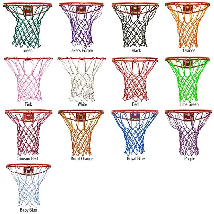 4 Pack Black Outdoor Basketball Hoop Net