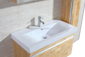 Tocador de baño de madera maciza con fregadero Mueble de baño Unidad de muebles T9002 - Product Image 3